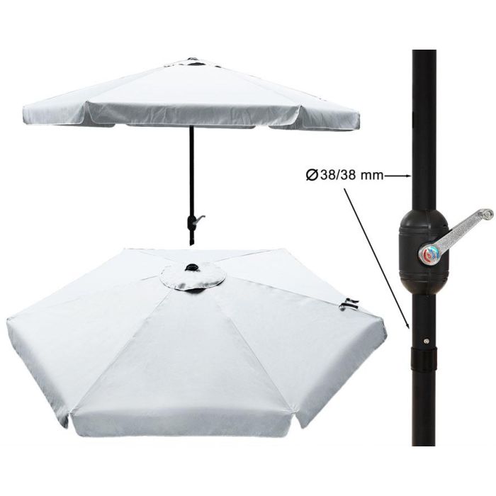 G. Parasol 300Cm Blanco 38/38Mm G. Parasol 300Cm Blanco 38/38Mm