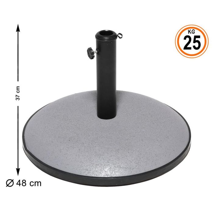 Base Parasol 25 kg Negro Base Parasol 25 kg Negro