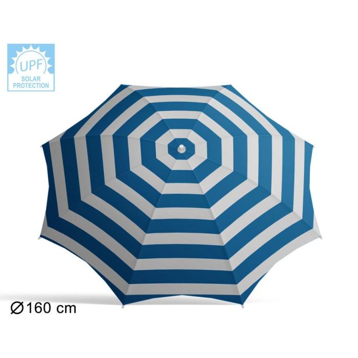 Parasol 160 cm Orient. Hierro Nylon Upf 19-22 mm