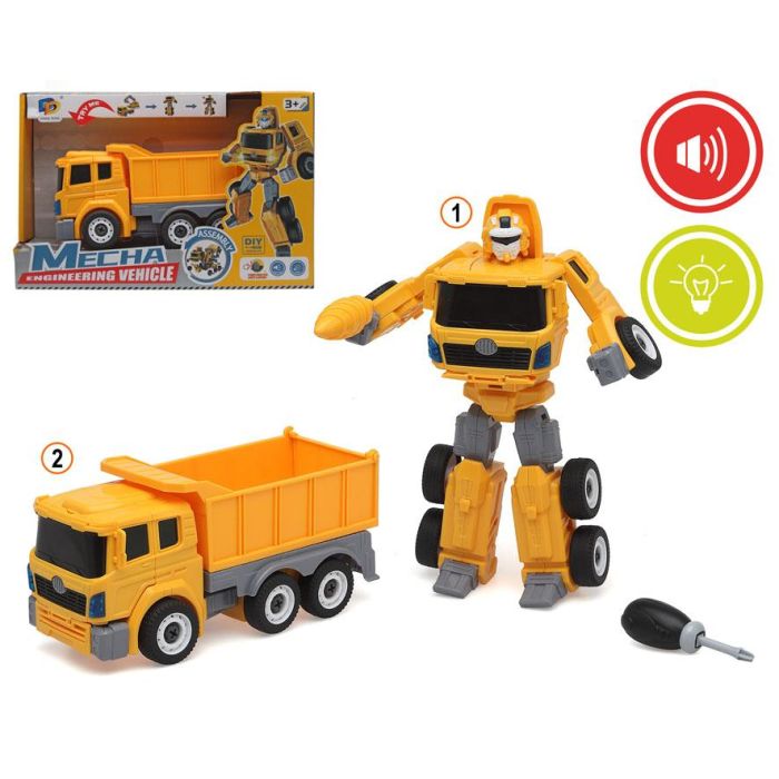 Transformers 31x21 cm Luz-Sonido Amarillo 1 Set Transformers 31x21 cm Luz-Sonido Amarillo 1 Set