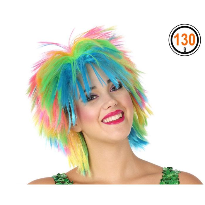 Peluca Punky Pelo Rizado Arcoiris Peluca Punky Pelo Rizado Arcoiris