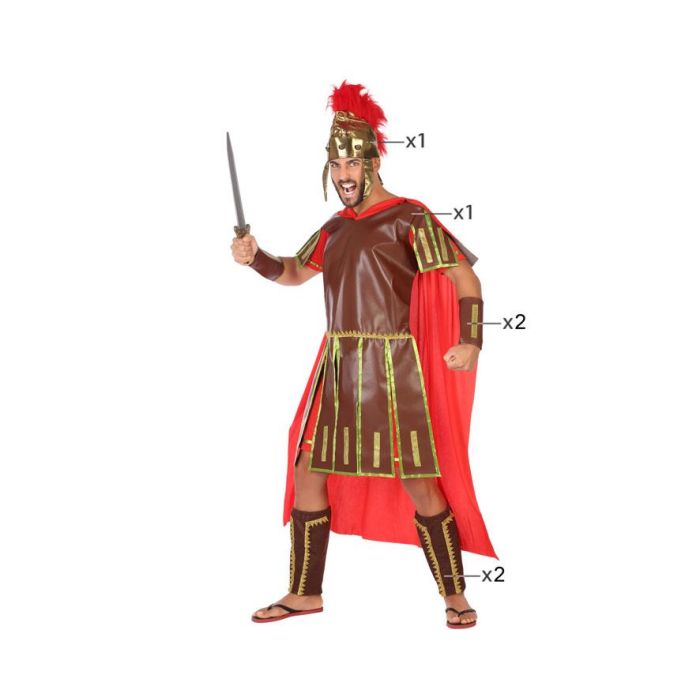 Disfraz para Adultos 31559 Marrón Multicolor Dorado (4 Piezas)