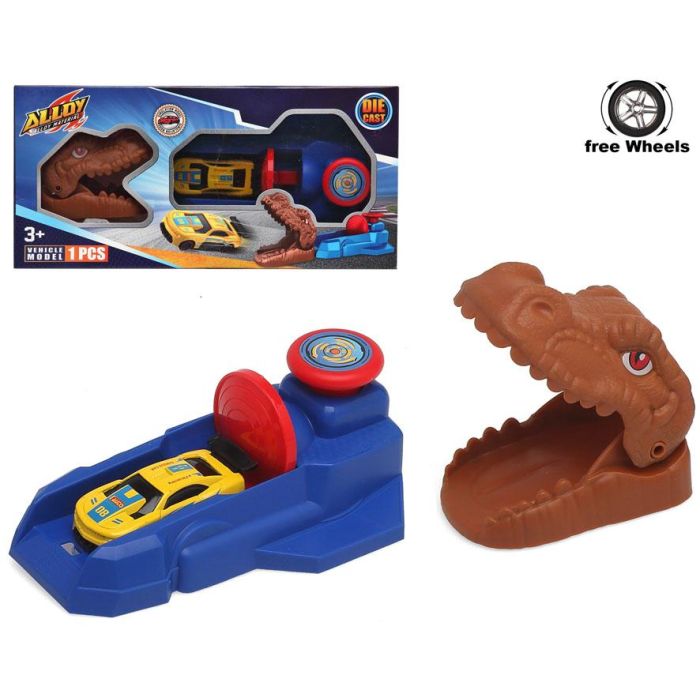 Pistas Coches 30x14 cm Metal Lanzador 1 Set