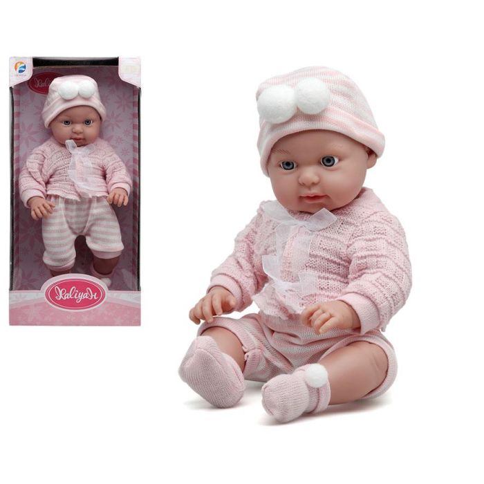 Bebe Muñeca Ropa Rosa Blanco 45x22 1 Set