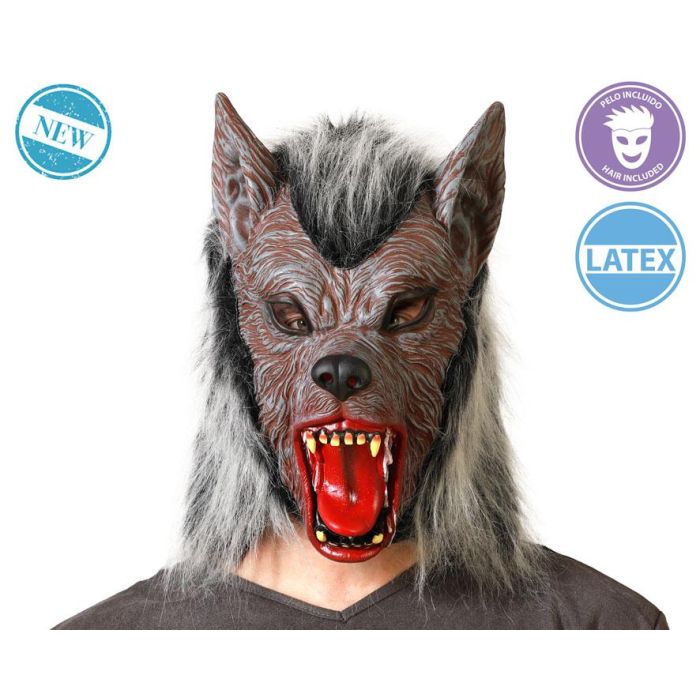 Mascara Halloween Hombre Lobo Latex