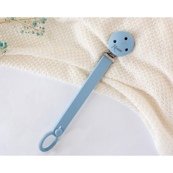 Sujetachupetes Pinza Silicona Azul Sujetachupetes Pinza Silicona Azul