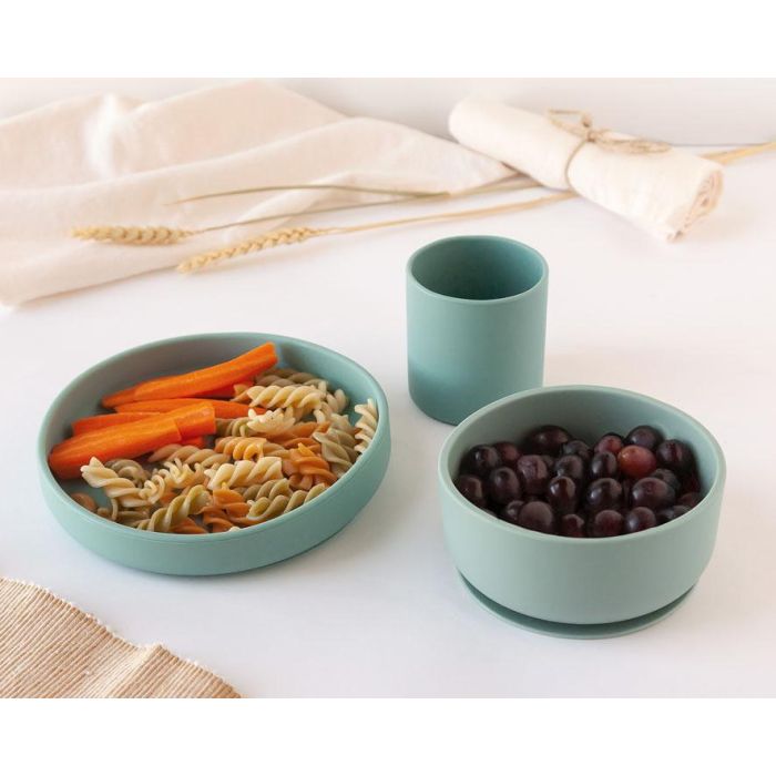 Set Vajilla 3 Piezas Silicona Sage Set Vajilla 3 Piezas Silicona Sage