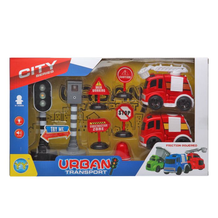 Playset de Vehículos City Series Fire 38 x 22 cm 1