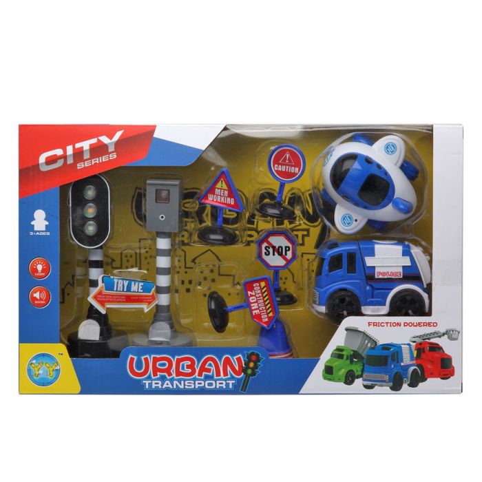 Playset de Vehículos City Series Police 38 x 22 cm 1