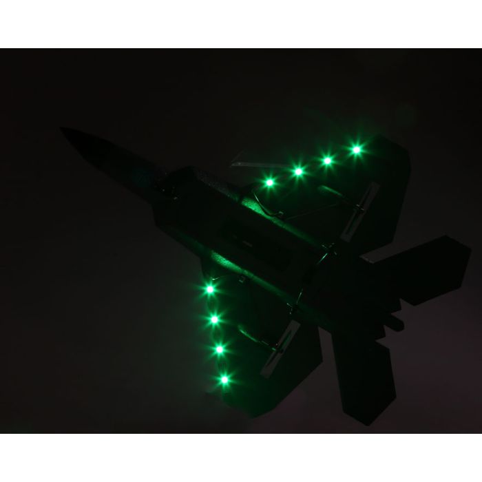Avión Radio Control Militar Luz LED 1