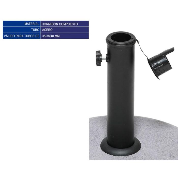 Base Parasol 20 kg Negro