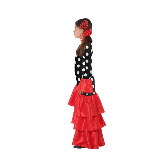 Disfraz para Adultos Flamenca Negro Rojo España 3-4 Años 7-9 Años 7-9 Años 1