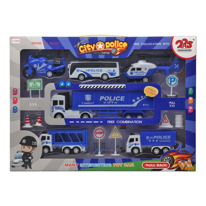 Playset de Vehículos City Police 45 x 33 x 6 cm Multicolor 1