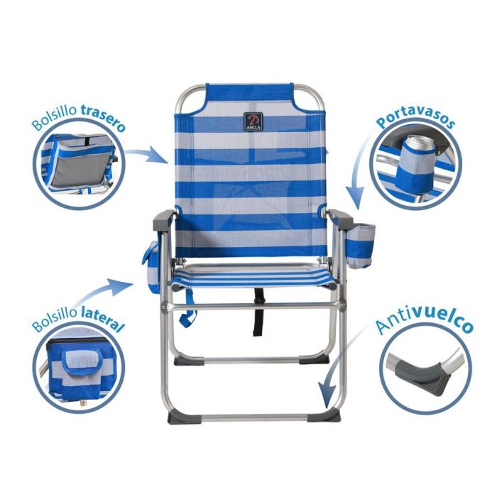 Silla de Playa 87 x 47 x 37 cm 3
