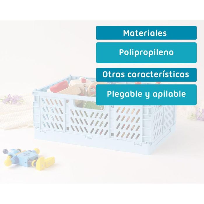 Caja Plegable 30.5 X 20.3 X 12.5 cm Azul 4