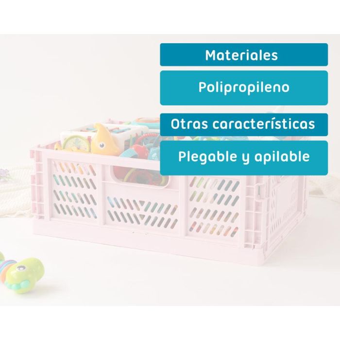 Caja Plegable 40 X 30 X 15 cm Rosa 4