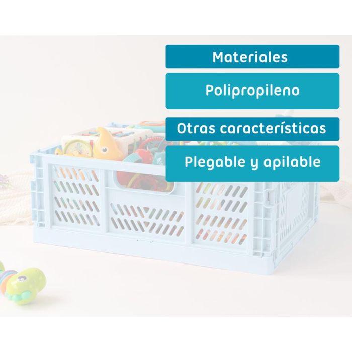 Caja Plegable 40 X 30 X 15 cm Azul 4