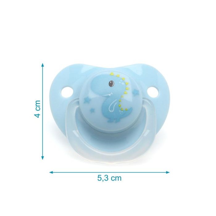 Chupete Dinosaurio 2 Unidades +18 M