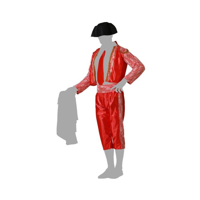 Disfraz Torero Rojo Hombre Adulto XXL con Capote