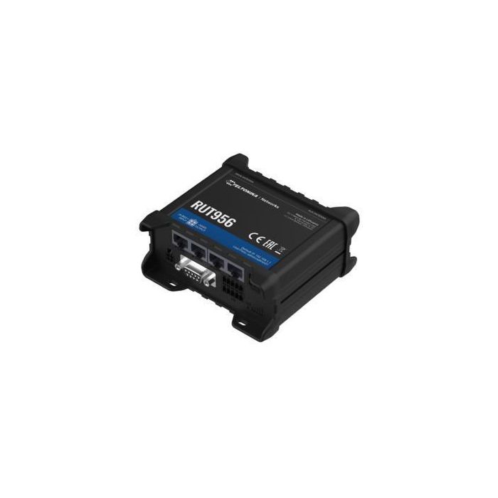 Teltonika Networks RUT956 WiFi/4G Industrial Ethernet/RS interfaces Cellular Router with EU PSU Teltonika Networks RUT956 WiFi/4G Industrial Ethernet/RS interfaces Cellular Router with EU PSU