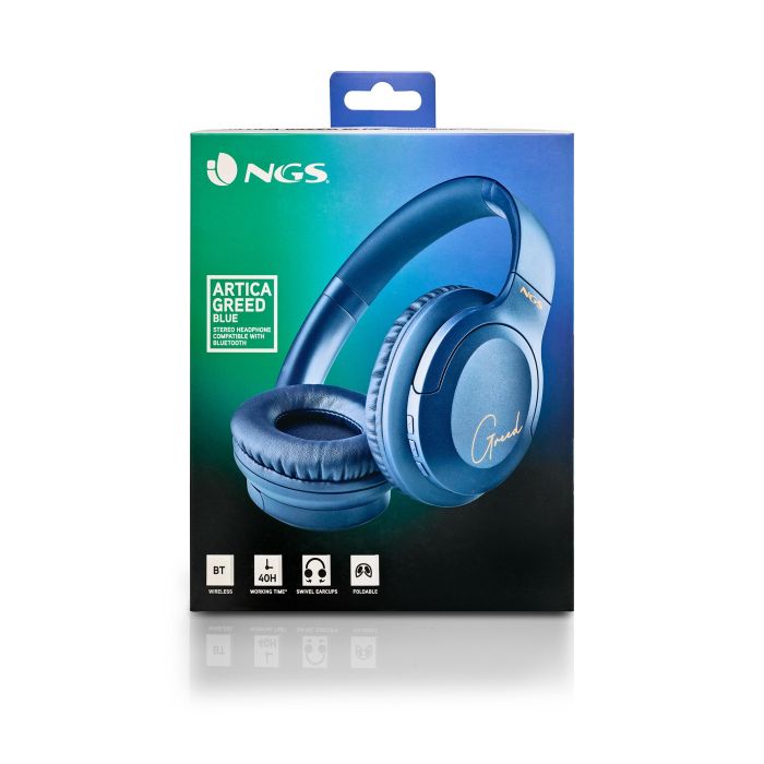 NGS ARTICAGREEDBLUE Auriculares Inalámbricos Bluetooth 5.1 con Micrófono Diadema Plegable Azules Hasta 12h Batería 8 NGS ARTICAGREEDBLUE Auriculares Inalámbricos Bluetooth 5.1 con Micrófono Diadema Plegable Azules Hasta 12h Batería 8