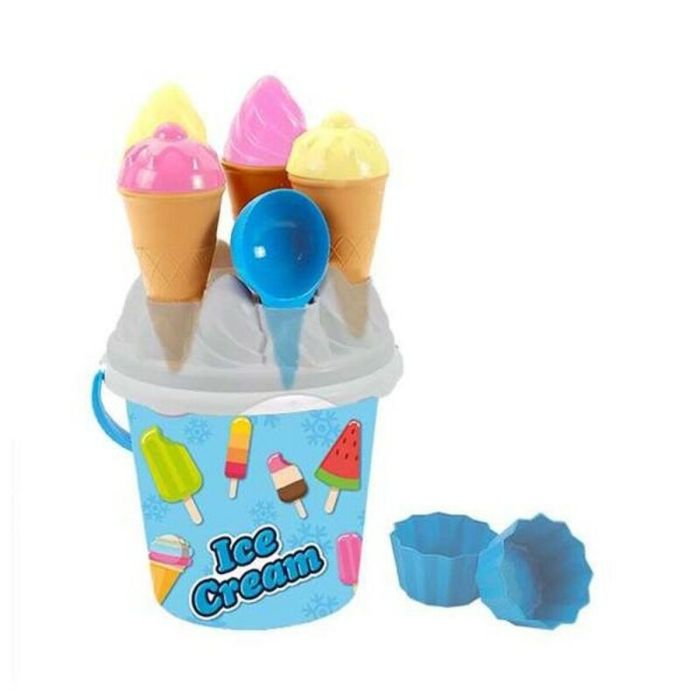 Cubo de Playa Ice Cream AVC Azul