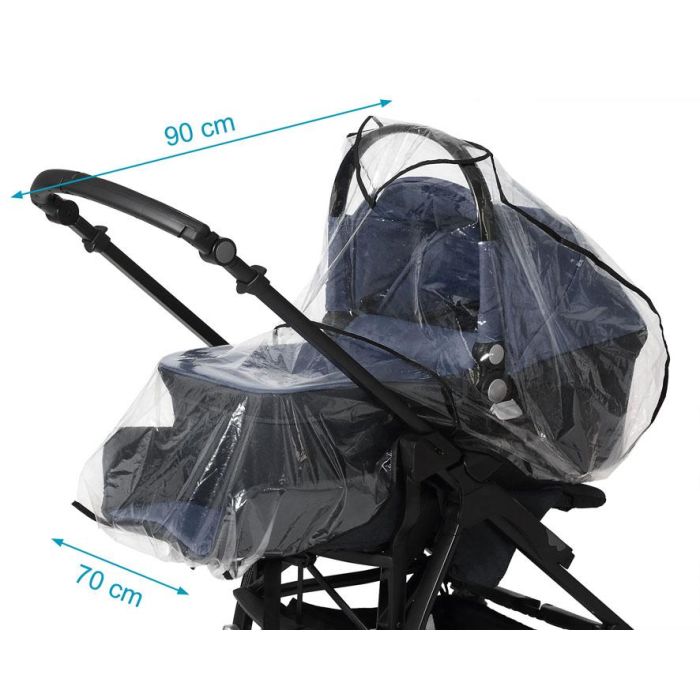 KioKids Protector Impermeable Transparente de Lluvia y Viento Universal para Cochecito de Bebé con Ventilación 2 KioKids Protector Impermeable Transparente de Lluvia y Viento Universal para Cochecito de Bebé con Ventilación 2