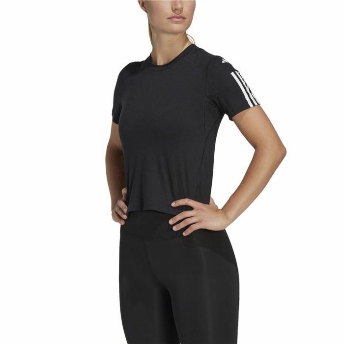 Camiseta de Manga Corta Mujer Adidas Powerreact Negro 5