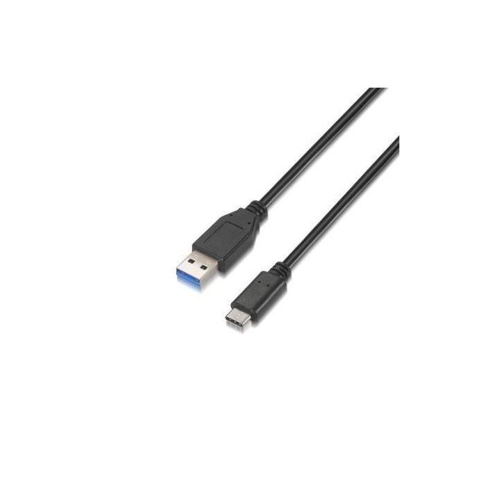 Aisens Cable USB 3.1 Gen2 10Gbps 3A Tipo USB-C a USB-A Negro 1.0M Aisens Cable USB 3.1 Gen2 10Gbps 3A Tipo USB-C a USB-A Negro 1.0M