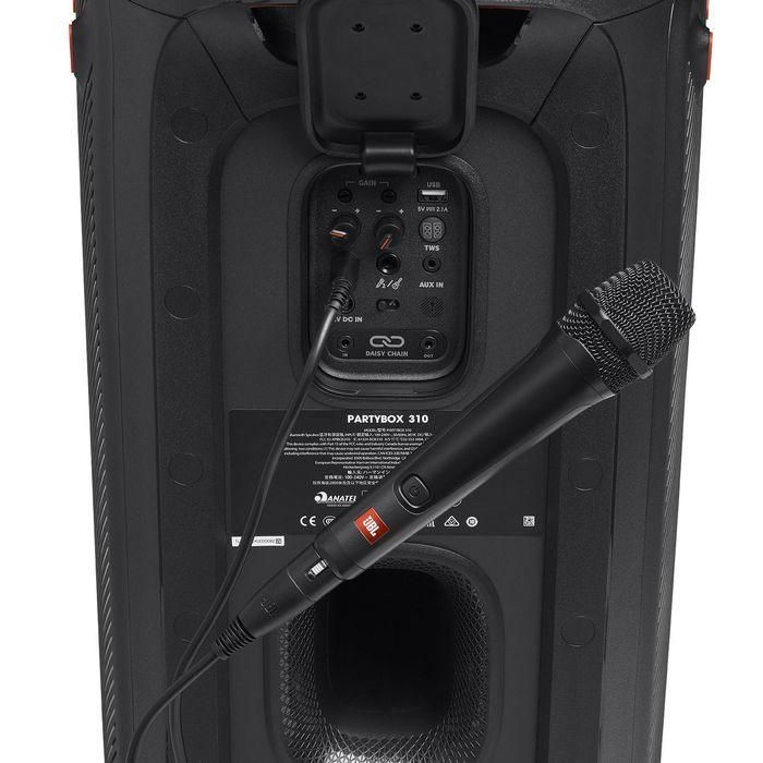 JBL PBM100 Micrófono con Cable para Voz - Rendimiento Vocal para JBL PartyBox, Cardioide, Plug-n-Play 3