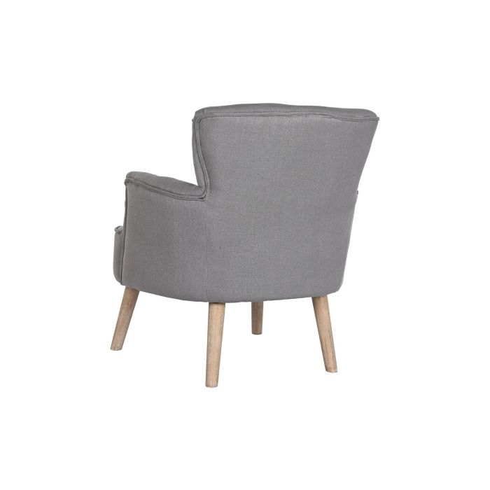 Sillón DKD Home Decor Abeto Poliéster Gris oscuro (66 x 70 x 88 cm) 6