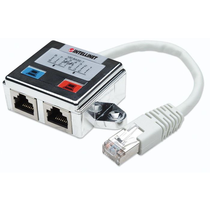 Intellinet Splitter 2-Port FTP silver2-Port Modular Distributor, Intellinet Splitter 2-Port FTP silver2-Port Modular Distributor,
