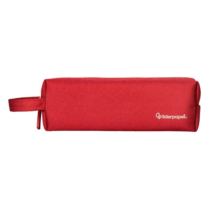 Estuche Portatodo Liderpapel Classic Rectangular Con Asa 210x70 mm Rojo