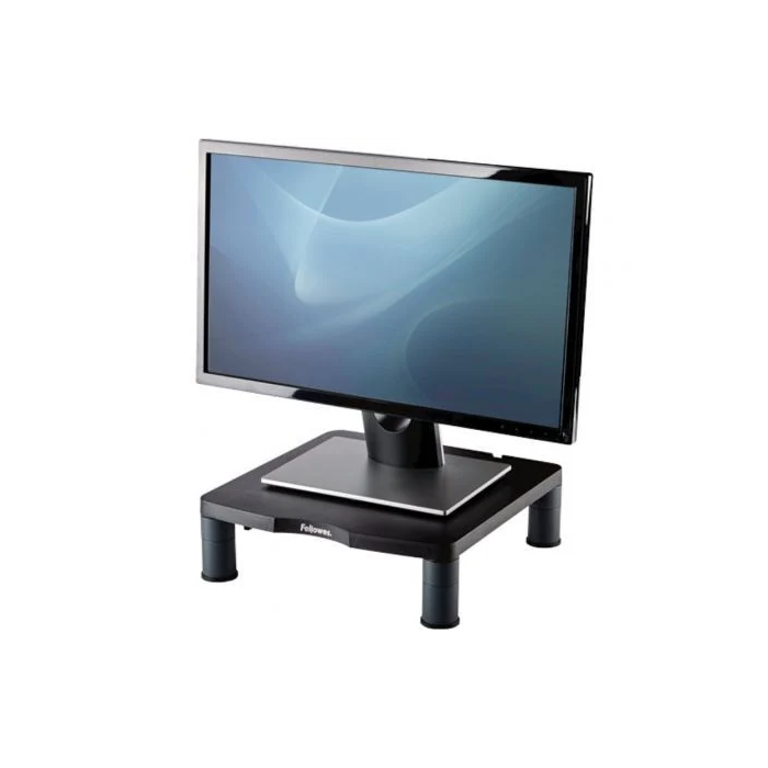 Fellowes Elevador para Monitor Estándar, Soporta hasta 27 Kg, Ajustable en Altura 50-100mm, Certificado ISO 9241 y Consultoría Ergonómica 0 Fellowes Elevador para Monitor Estándar, Soporta hasta 27 Kg, Ajustable en Altura 50-100mm, Certificado ISO 9241 y Consultoría Ergonómica 0