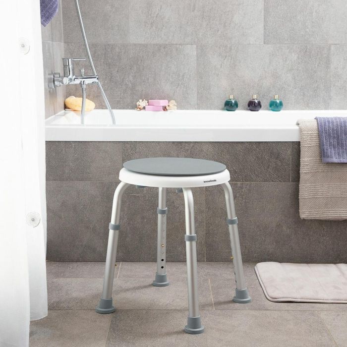 Taburete de Baño Giratorio y Regulable Roshawer InnovaGoods 8 Taburete de Baño Giratorio y Regulable Roshawer InnovaGoods 8