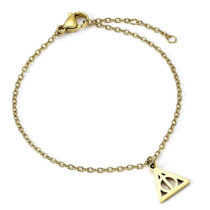 THE CARAT SHOP Pulsera Reliquias de la Muerte Harry Potter Acero Inoxidable Ajustable 16-18 cm