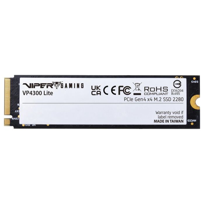 Patriot VP4300 Lite 4TB SSD M.2 PCIe 4.0 x4 NVMe 2.0 2280 Velocidad de Lectura 7400 MB/s Velocidad de Escritura 6000 MB/s 1
