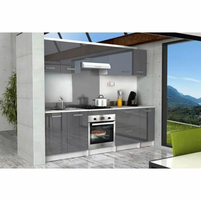 START Mueble bajo de cocina L 40 cm - Gris brillante 1