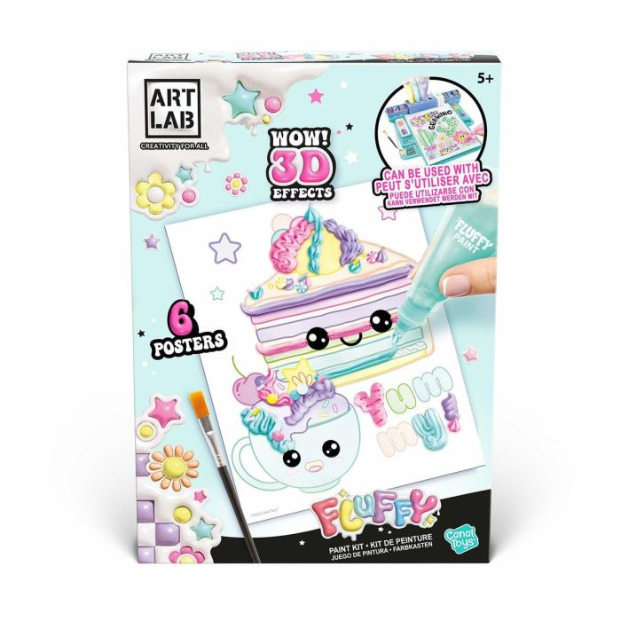 Canal Toys ART 019 Art Lab Kit de pintura Fluffy Paint 14