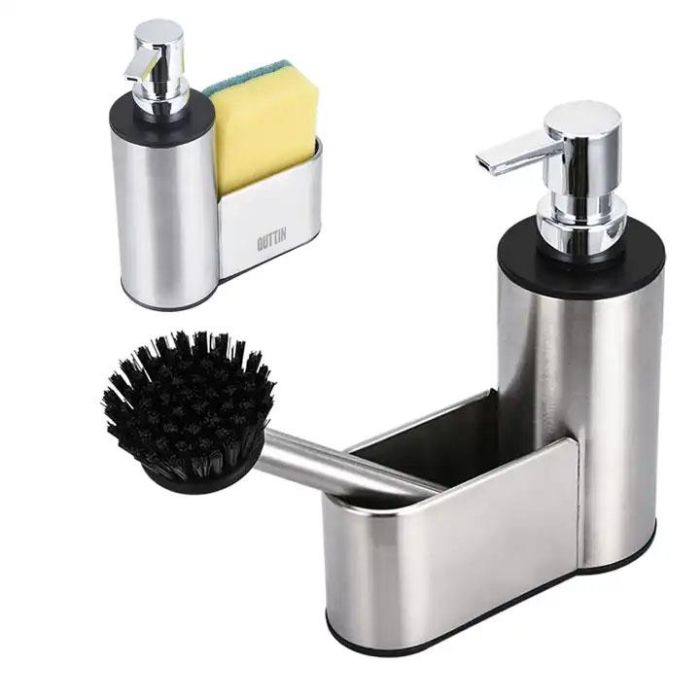 Quttin Portaestropajos con Dispensador - 6,4 x 18,4 x 14,8 cm (12 Unidades) 4 Quttin Portaestropajos con Dispensador - 6,4 x 18,4 x 14,8 cm (12 Unidades) 4