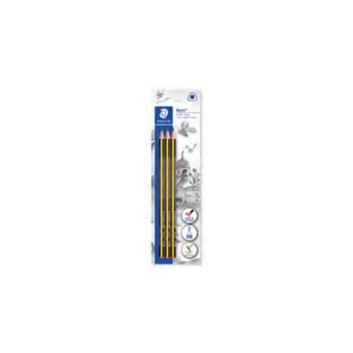 STAEDTLER Lápiz Noris HB, Blister de 3 unidades