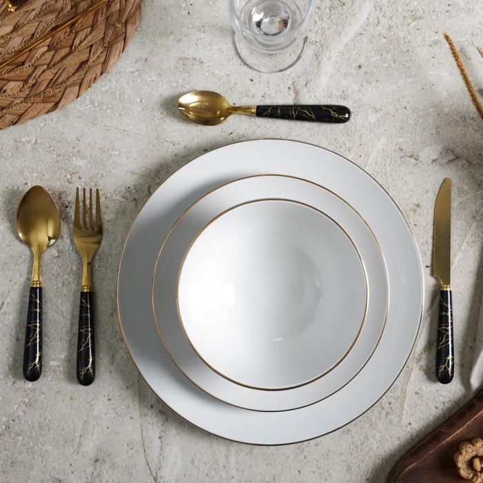 Vajilla 12 Piezas Porcelana Home Deco Factory 1 Vajilla 12 Piezas Porcelana Home Deco Factory 1