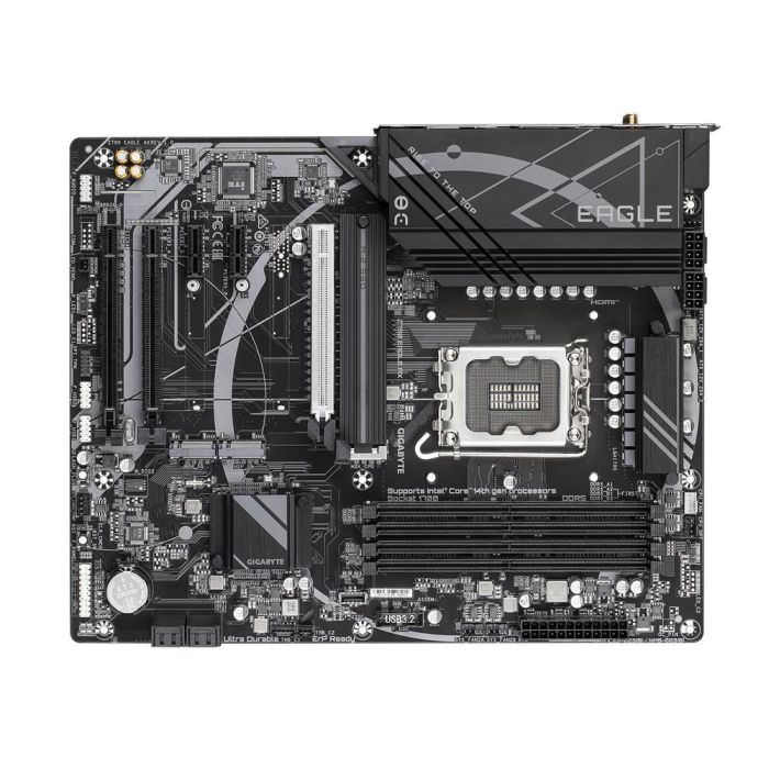 GIGABYTE Z790 EAGLE AX Placa Base ATX Intel Z790 LGA 1700 DDR5 7600MHz Wi-Fi 6E 2.5GbE p/ Core 12ª-14ª Gen 3 GIGABYTE Z790 EAGLE AX Placa Base ATX Intel Z790 LGA 1700 DDR5 7600MHz Wi-Fi 6E 2.5GbE p/ Core 12ª-14ª Gen 3
