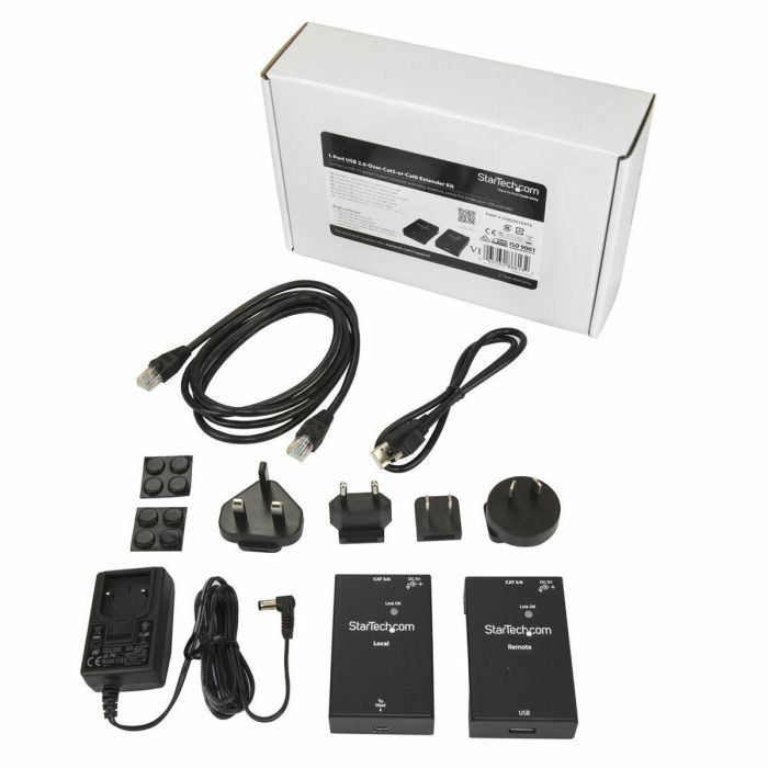 Extensor Startech USB2001EXTV Negro 1 Extensor Startech USB2001EXTV Negro 1
