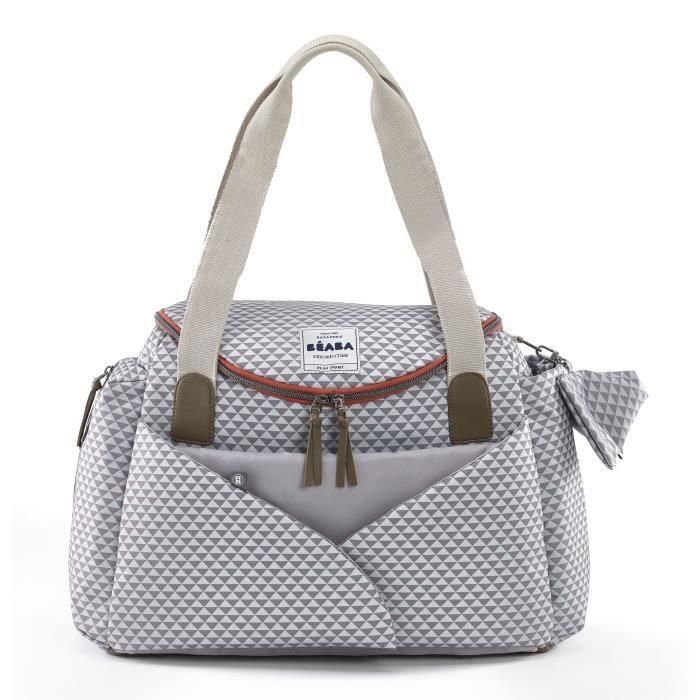 BEABA Sydney II Play Print Gris / Coral Bolsa