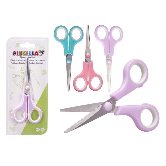 Tijeras Medianas Pincello 9x21x1 cm - Surtido Colores (Morado, Rosa, Verde) (24 Unidades) Tijeras Medianas Pincello 9x21x1 cm - Surtido Colores (Morado, Rosa, Verde) (24 Unidades)
