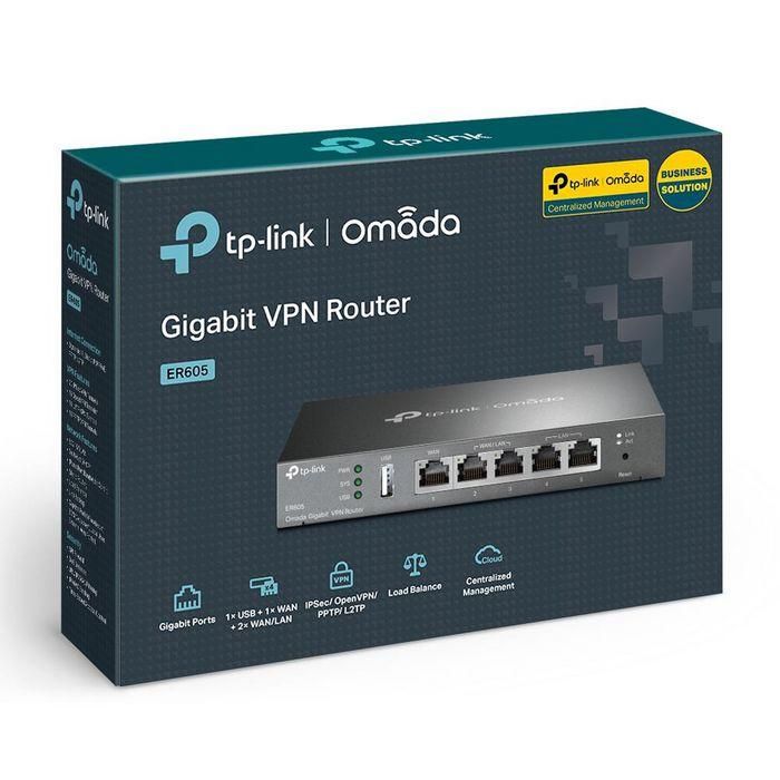 Tp-Link ER605 Router VPN Gigabit Omada SDN, 5 Puertos Gigabit, 3 WAN, USB para Banda Ancha Móvil, 20 Conexiones IPsec 8 Tp-Link ER605 Router VPN Gigabit Omada SDN, 5 Puertos Gigabit, 3 WAN, USB para Banda Ancha Móvil, 20 Conexiones IPsec 8