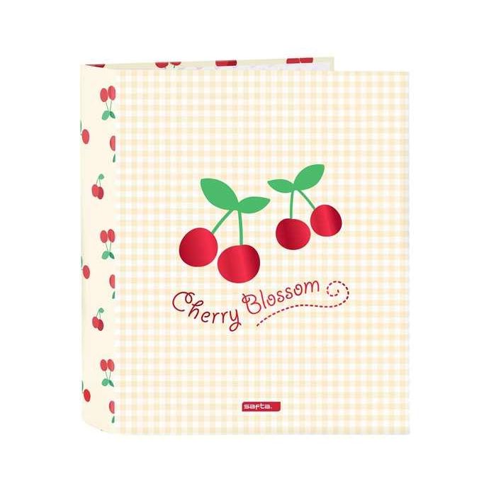 Carpeta de anillas Safta Cherry Beige A4 27 x 33 x 6 cm