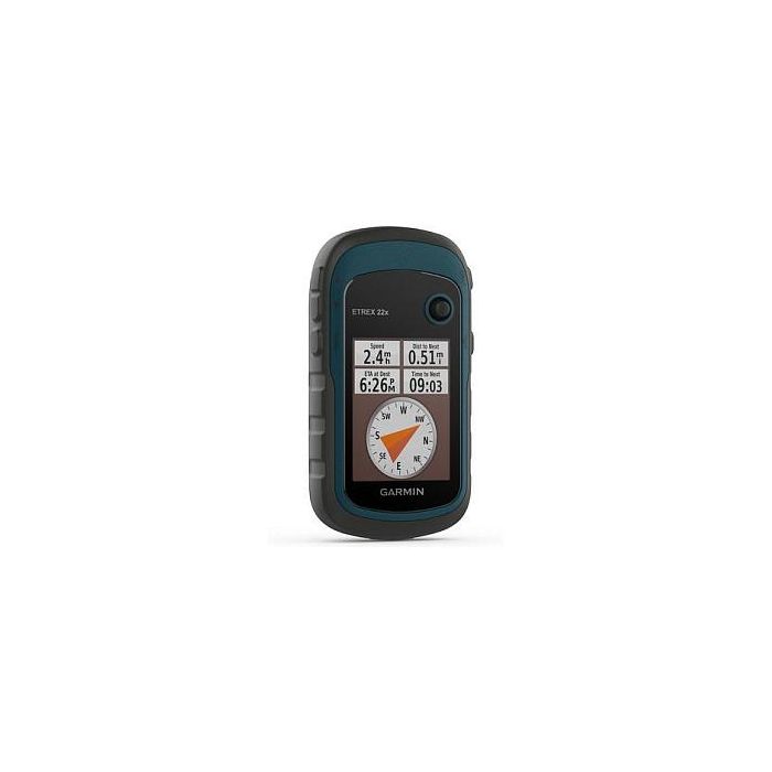 Garmin eTrex 22x schwarz/blau GPS de mano con pantalla TFT de 2.2 pulgadas, 8 GB de memoria interna, IPX7, para senderismo y geocaching 1