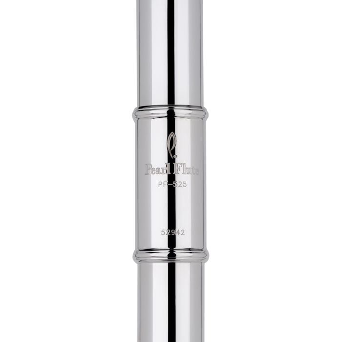 Pearl Flute Flauta Travesera Quantz Brezza B525Re-Hc Plata Maciza, Platos Abiertos, Mi 5